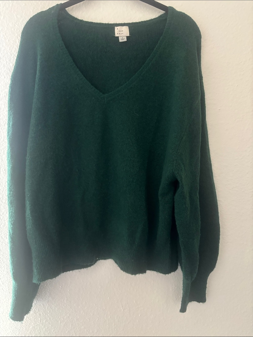 a new day Forest Green V-Neck Sweater